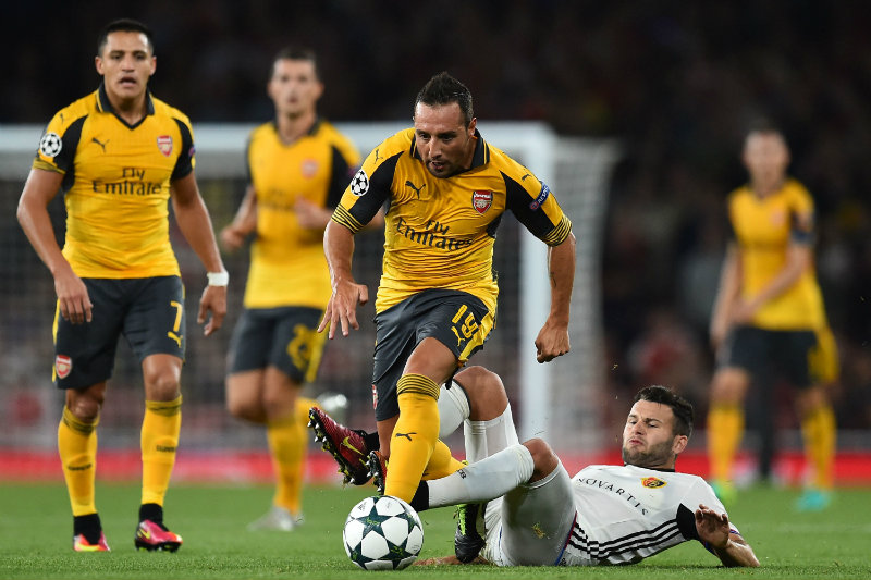 Arsenal v Basel in the Champions League